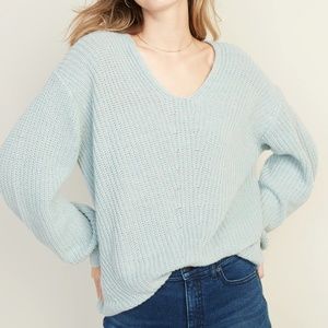 Old Navy V-Neck Shaker Stitch Sweater